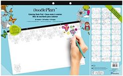 Blueline Doodle Plan Coloring Desk 