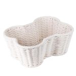 OtterPets Dog Toy Basket, Dog Toy Bin, Handmade Dog Toy Box, Dog Bone Shaped Basket for Toys, Dog Storage Organizer, Cat Toy Box, Dog Basket for Toys (Cotton Rope, 17x13in)