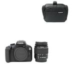 KamKorda Camera Bag + 4000D DSLR Camera + 18-55 III Lens Black, 18MP APS-C Sensor, Full HD Video Recording + 2 Year Warranty