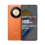 HONOR Magic6 Lite, Sim-Free Mobile Phones, 5G Smartphone, 8GB+256GB, 6,78” Anti-Drop 120Hz Display, 108MP Triple Rear Camera, 5300mAh Battery, Dual SIM, Android 13, Sunrise Orange