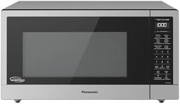 Panasonic NN-SN76LS 1.6 cu.ft Cyclonic Inverter Countertop Microwave Oven 1250Watt Power with Genius Sensor Cooking, 19.44"D x 21.88"W x 11.94"H, Stainless Steel