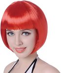 FREE BEAUTY Red Short Bob Cosplay F