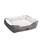 SENSIOHOME Sensio Pets Luxury Dog Cat Pet Bed Size Large Mattress Mat for Dog Cat Crate House with Washable Cover, Super Soft Cosy Plush Warm Comfortable, Grey, 70x60x20cm