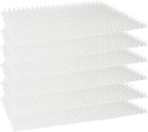 Homarden Cat Deterrent at Home - Pack of 6 Pet Deterrent Mats for Cats and Dogs - Indoor and Outdoor Spike Mats for Pet Training - Durable, Lightweight, Cut-to-Size Design - White, 42 x 34 x 2.5 cm