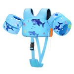 HeySplash Toddler Swim Vest, Infant Floaties Fit 13-20-30 Lbs, Puddle Kids Jumper with Crotch Strap & Safety Buckle, Baby Pool Float Jacket Arm Floaties Floatie Water Wing, Boat Swim Trainer Aid 1-3