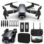 KD ENTERPRISE Dual 4K Camera Drone for Adults, Foldable WiFi FPV Quadcopter with Live Video, 360° Flip, Altitude Hold, Headless Mode & Easy Control Remote Drone