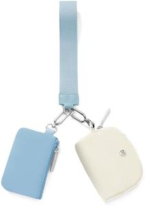 Mum's memory Mini Zip Around Wristlet Wallet for Women Dual Pouch Wristlet Portable keychain wallet Coin Purse Mini Women Coin Pocket