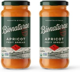 Bionaturae Organic Apricot Fruit Spread - Jelly Organic, Non-GMO, USDA Certified, No Sugar Added, No Preservatives, Organic Fruit Jam, Jam Organic, Made in Italy - 9 Oz, 2 Pack