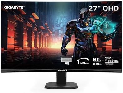GIGABYTE GS27QC 27" 165Hz Curved Gaming Monitor