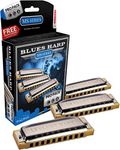 Hohner 3P532BX Blues Harp Harmonica, Pro Pack, Keys of C, G, and A Major