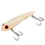 BOMBER Lures Mullet Slow-Sinking Twitch/Walking Saltwater Fishing Lure - Excellent for Speckled Trout, Redfish, Stripers and More, 3 1/2 Inch, 5/8 Ounce, Bone Orange Throat