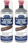 Eastwood 2K Aerospray High Temperature Ceramic Engine Primer Paint | 13.6 oz Aerosol | 2 Pack