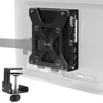 VIVO Behind Monitor VESA Mount Designed for Dell OptiPlex Micro CPU, Monitor Arm Computer Holder, Concealed Back of Screen Mount with Desk Clamp Option, Black, Mount-DLMM1