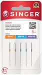 SINGER Overlock Serger Needles for Woven and Stretch Fabrics, Assorted, 5pcs