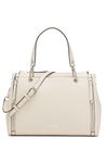 Calvin Klein Women's Reyna Novelty Satchel, Core Cherub White, One Size