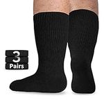 Diabetic Socks Wide Bariatric Socks Edema Neuropathy Hospital Socks 3 Pairs