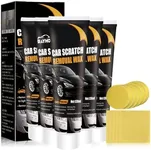 2025 Premium Scratch Remover for Vehicles, Car Scratch Repair Paste Adhesive Polishing Wax for Repairing Scratches on Cars, Car Scratch Remover Kit for Vehicles with Wipe & Sponge (5 PCS)