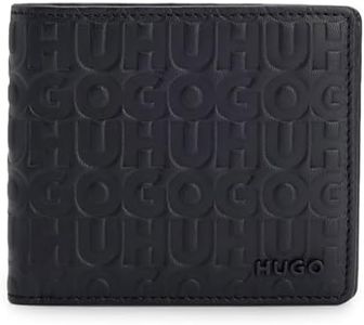 HUGO Ethon Hi_M_4 cc coin - 4Slot per carte_Monete Uomo, Black,
