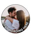 YOUR OWN PHOTO/IMAGE - Personalised Cake Topper/Cupcake Toppers - Wafer/Icing (wafer card, 3" circle)