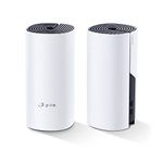 TP-Link Deco P9 Whole Home Powerline Mesh Wi-Fi System, Up To 4000 Sq ft, Thick Wall, Works with Amazon Echo/Alexa, Wi-Fi Booster, Parental Controls, Pack of 2