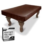 GoSports 8 ft Premium Leatherette Pool Table Cover - Waterproof & Tearproof - Heavy Duty Indoor & Outdoor Billiard Table Cover