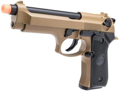 Evike Airsoft - WE-Tech Metal M9 Heavy Weight GBB Airsoft Professional Practice Airsoft Pistol (Color: Tan) - (PID: 52651)