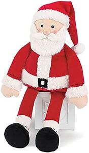 Bearington 16 Inch Santa Stuffed Animal, Santa Plush Toy, Festive Sitting Santa Claus Doll for Christmas Decorations, Holiday Santa Plush, Cuddly Toy for Kids and Adults, Soft Stuffed Toy