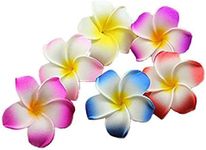 Calcifer® 30pcs 1.97''Hawaii Hawaiian Plumeria Flower Clips Bridal Wedding Party Beach Hair Clips