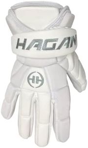 HAGAN H-4.0 PRO Hockey Player Gloves (DEK, Street, and Ball Hockey) (White, Youth (8''))