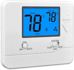 Suuwer Non-Programmable Thermostats for Home 1 Heat/1 Cool Conventional Single-Stage Systems