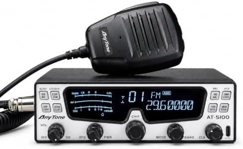 AnyTone AT-5100 10 Meter Amateur Radio, SSB/CW/AM/FM Mobile Transceiver