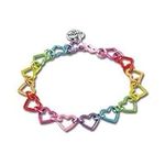 CHARM IT! Rainbow Heart Link Bracel