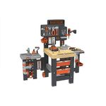 Smoby Black and Decker Kids Mega Centre Workbench with 95+ Accessories Pretend play toy workbench with tools