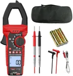 Professional Clamp Meter 1000A AC/DC Amp Clamp Multimeter & 1000V Voltage Tester True RMS, Inrush, VFD, LOZ - Measures Resistance, Temperature, Capacitance and Frequency, MAX/MIN Hold