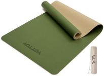 YOTTOY Yoga Mat,Non-Slip Hot Yoga Mat with Anti-Tear Design and Friendly Natural Rubber Yoga Mat with Strap and Bag