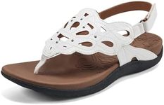 Rockport Women's Ridge Sling Heeled Sandal, White, 7 UK