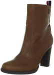 Tommy Hilfiger Kalina 3 FW56814768 Women's Fashion Half Boots & Ankle Boots, Braun Cognac 606, 8.5 US