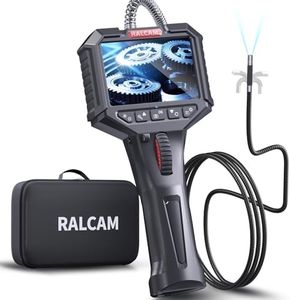 Ralcam Endoskopkamera mit Licht Endoscope Camera - Endoskop 6,2mm Inspektionskamera 3,5" HD 720P Rohrkamera, Kameras mit 6 LED, IP67 Wasserdicht 1M Halbsteifes Kabel Teleskopkamera Kfz Werkzeug