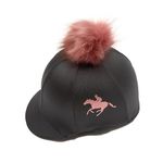 Luvponies Horse and Rider Silhouette Riding Hat Cover