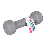 UPFIT - Dumbbell 1 kg - Single unit - Perfect grip - Shaped designed to be able to do various versatile exercises - Allows a complete training - Large and functional handle