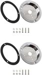 2 Sets of ‎Stainless Steel Custom Watermelon Light Bracket Adapter With Mounting Hardware For Truck RV Trailer Universal Fitment 4" Holes