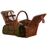 Nature by Kolibri Picnic Set for 2 People with Picnic Basket, Picnic Blanket, Cutlery and Crockery