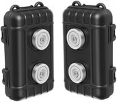 Riomhorry 2 Pcs Magnetic Key Holders Under Car, Hide Key Magnetic Box for Storage Key Indoors, Outdoors, Waterproof Hider Key on The Bottom of Car