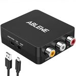 ABLEWE RCA to HDMI,AV to HDMI Converter, 1080P Mini RCA Composite CVBS Video Audio Converter Adapter Supporting PAL/NTSC for TV/PC/ PS3/ STB/Xbox VHS/VCR/Blue-Ray DVD Players