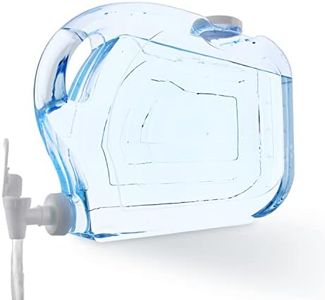 Arrow Home Products Ultra Slimline Drink Dispenser for Fridge, 1.25 Gallon - Plastic Beverage Dispenser with Spigot for Easy Dispensing - BPA Free Clear Plastic - Convenient Handle, Easy-Pour Spout