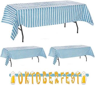 3 pc Oktoberfest Table Cover & Oktoberfest Letter Banner Value Party Pack