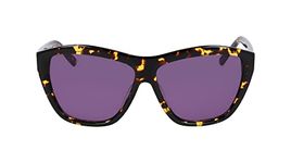 Dkny DK544S Sunglasses, 017 black amber tortoise, One Size