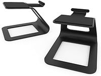 Kanto SE2 Elevated Desktop Speaker Stands for Small Speakers | Black | Pair