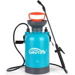 Goutime 5 Litre Pump Action Pressure Sprayer,Manual Action knapsack garden pump sprayers,for patio cleaning foam sprayer also used for Weedkillers,Insecticides, Fungicides, Fertilisers,Herbicides