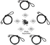 LORADAR 5Pack Laptop Cable Lock Har